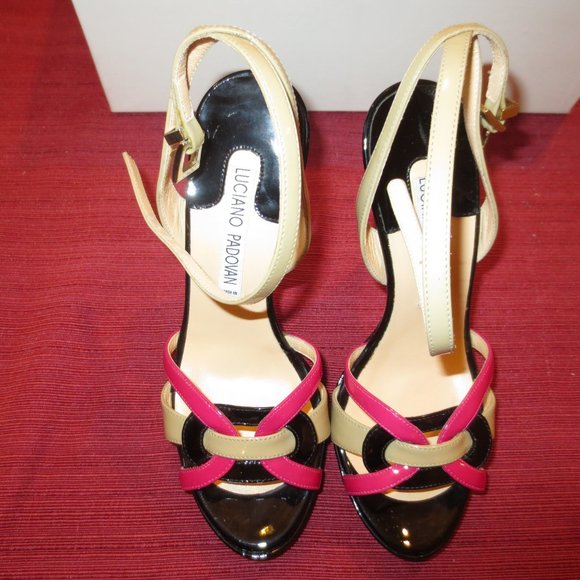 LUCIANO PADOVAN Colorful Ankle Strap Heels - Picture 9 of 10